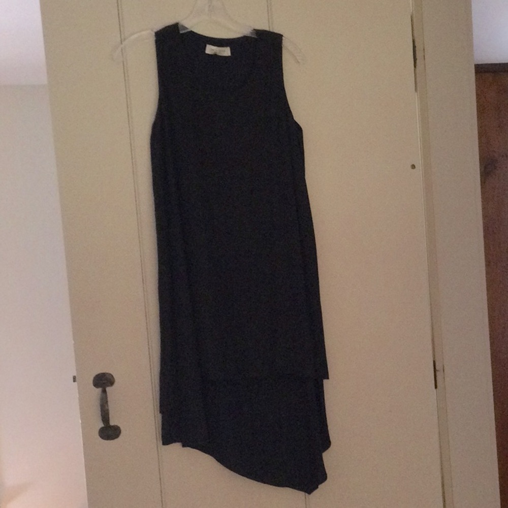 New without tags lola and sophie sleeveless dress dark navy polyester size small